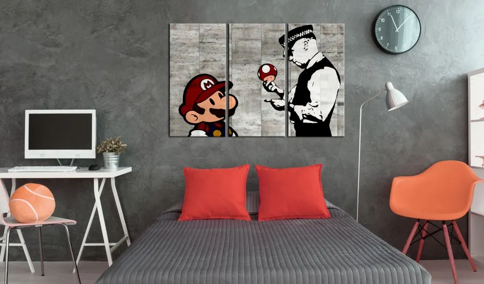 Obraz - Banksy  Mario Bros-2