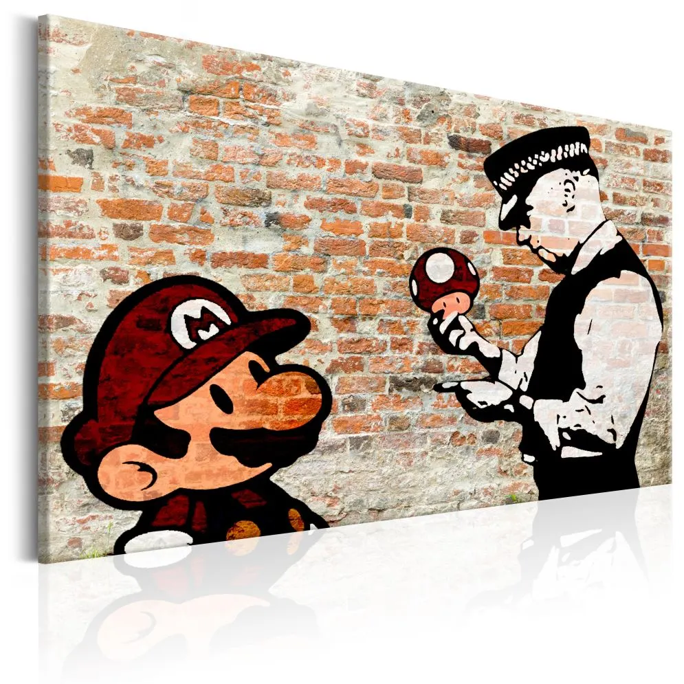 Obraz - Banksy  Policyjne pouczenie-1