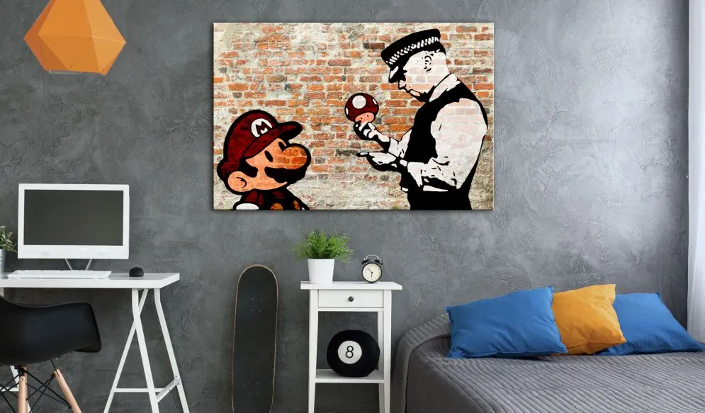 Obraz - Banksy  Policyjne pouczenie-2