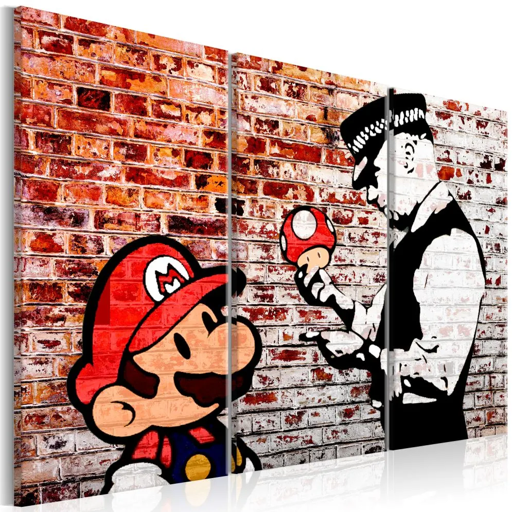 Obraz - Mural na cegle-1