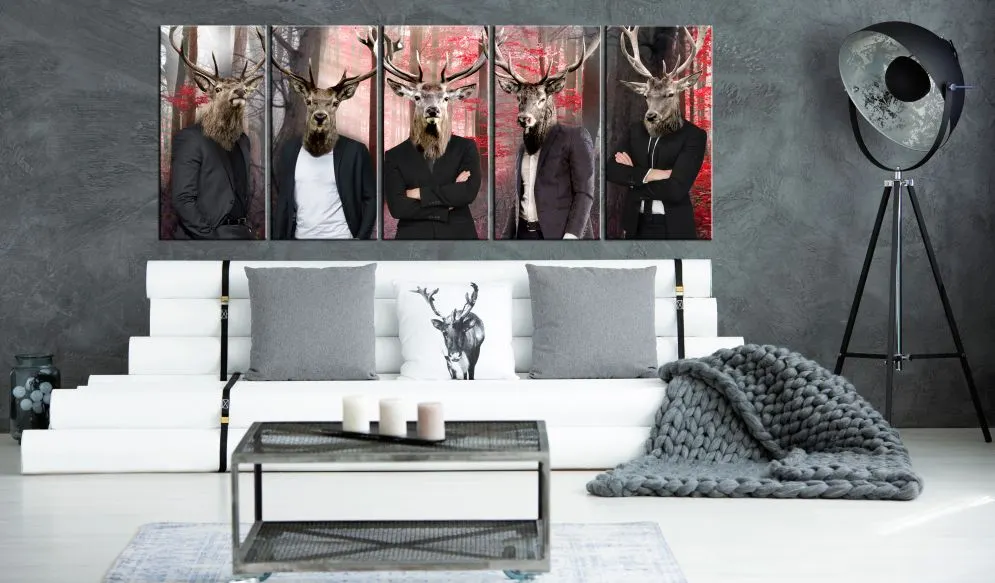 Obraz - Ludzie w maskach-2