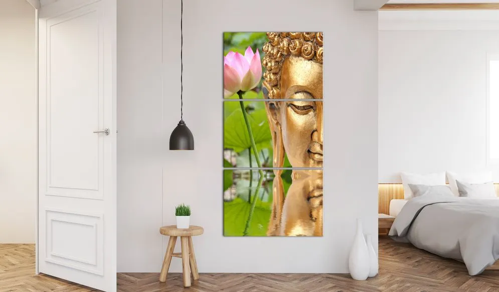 Obraz - Posąg z kwiatem-2