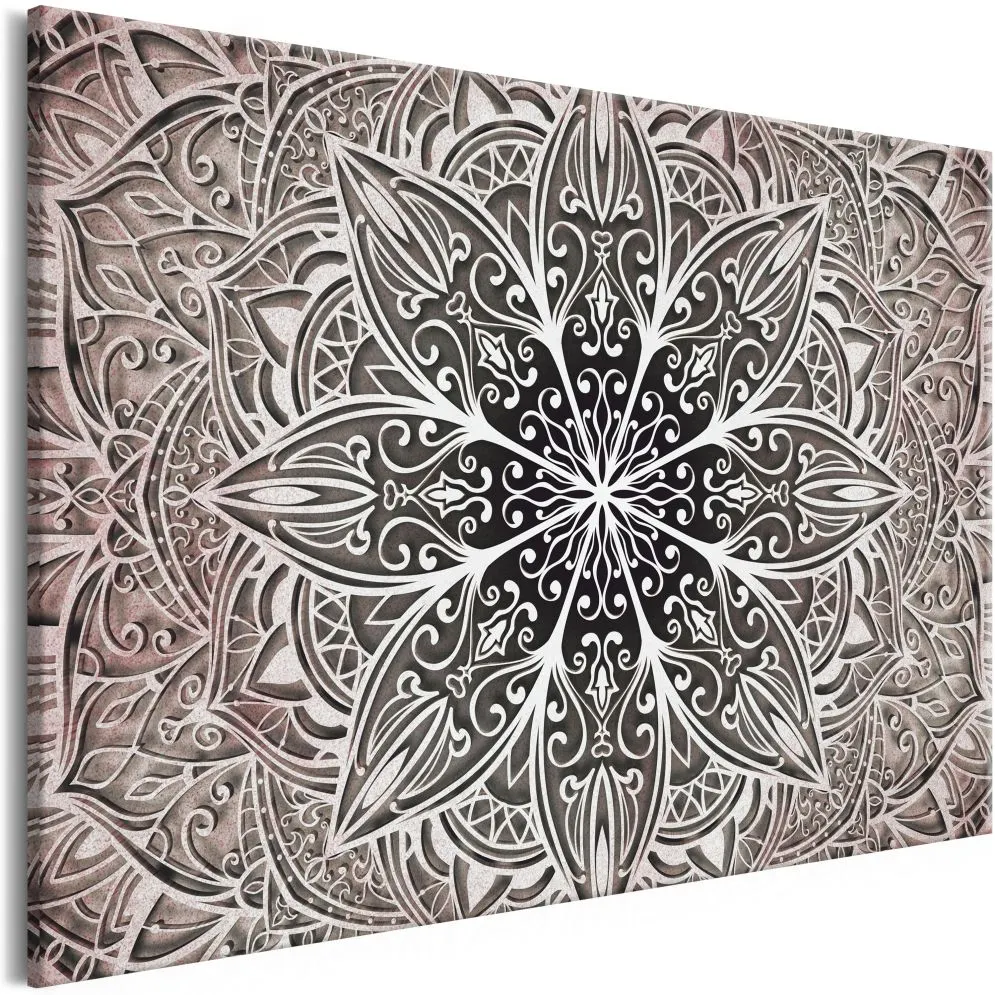 Obraz - Kwiaty orientu (1-częściowy) szeroki różowy-1