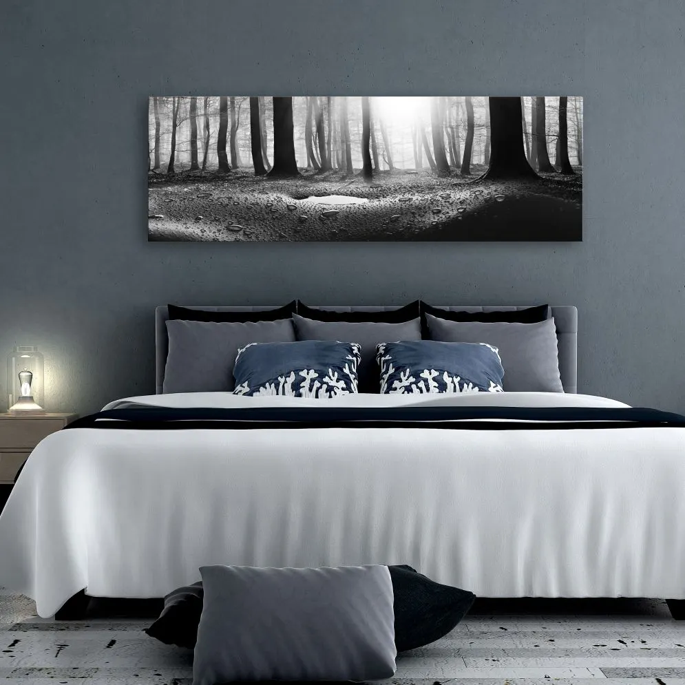 Obraz - Las po deszczu (1-częściowy) wąski-2