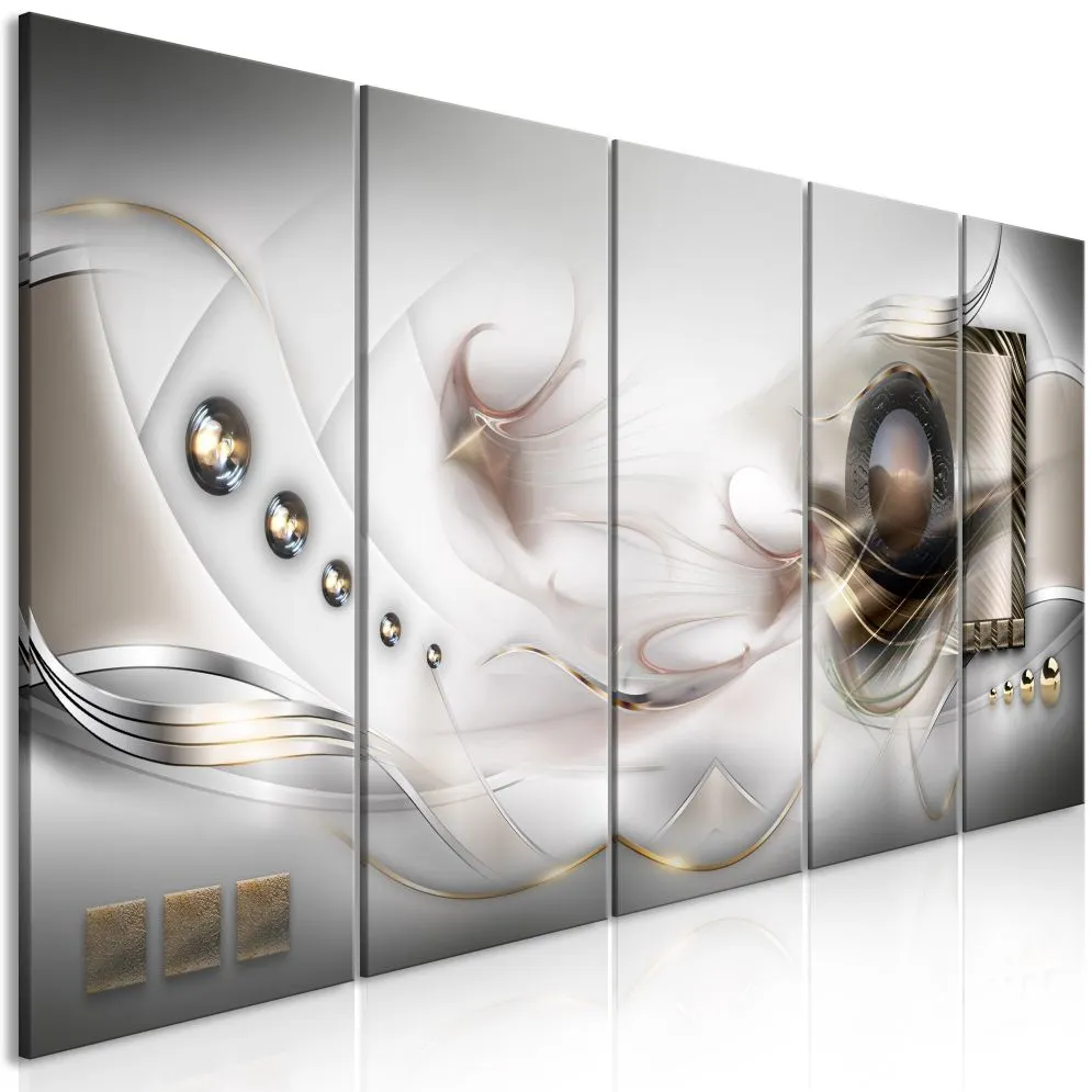 Obraz - Perłowa mgła (5-częściowy) wąski-1