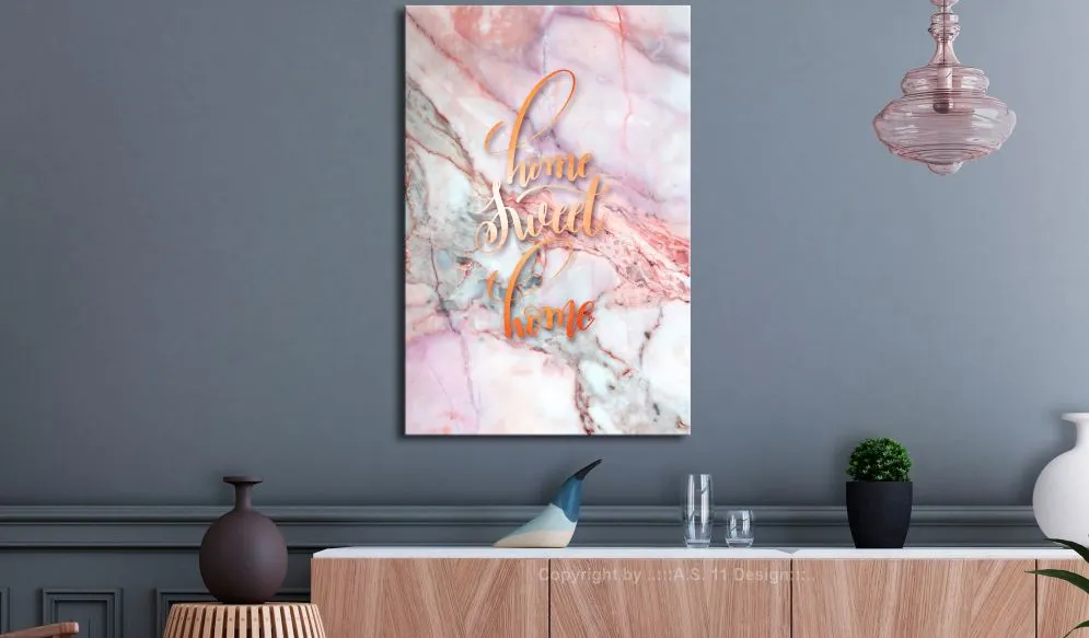 Obraz - Home sweet home (1-częściowy) pionowy-2