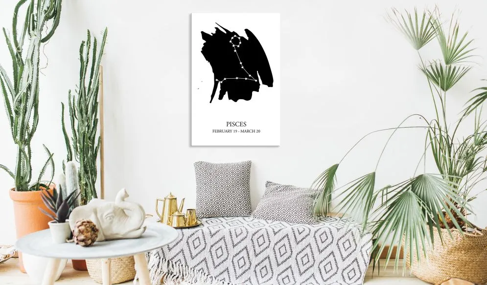 Obraz - Znaki zodiaku  Ryby (1-częściowy) pionowy-2