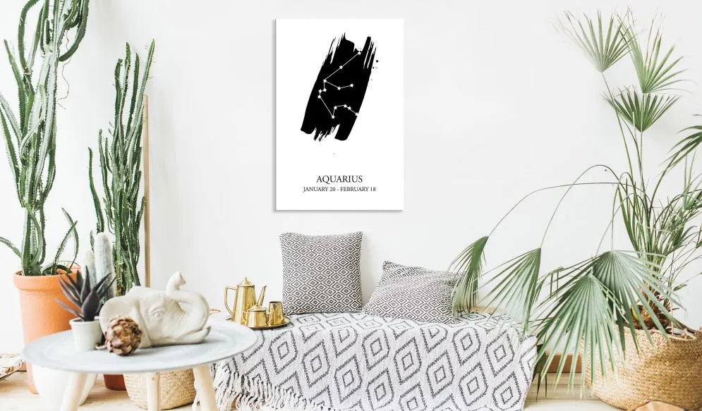 Obraz - Znaki zodiaku  Wodnik (1-częściowy) pionowy-2