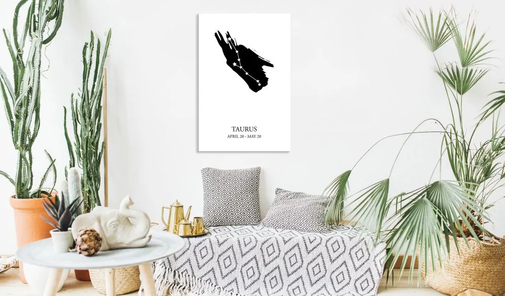 Obraz - Znaki zodiaku  Byk (1-częściowy) pionowy-2