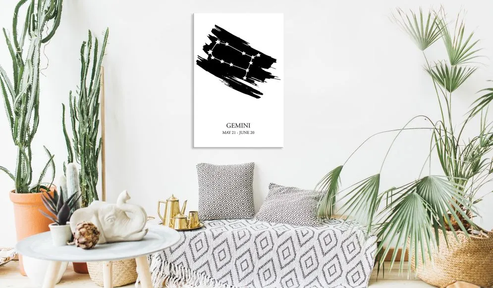 Obraz - Znaki zodiaku Bliźnięta (1-częściowy) pionowy-2