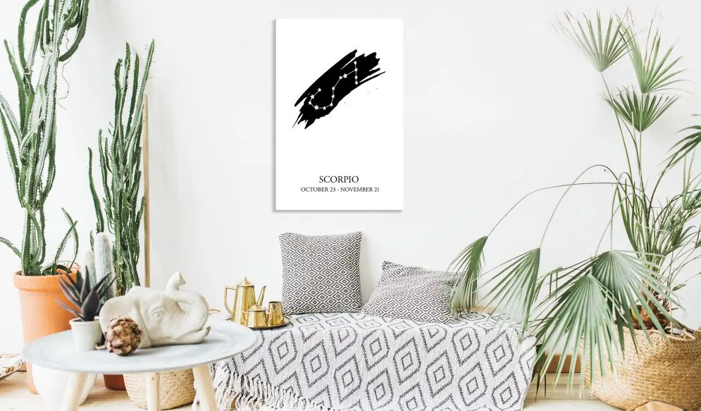Obraz - Znaki zodiaku Skorpion (1-częściowy) pionowy-2