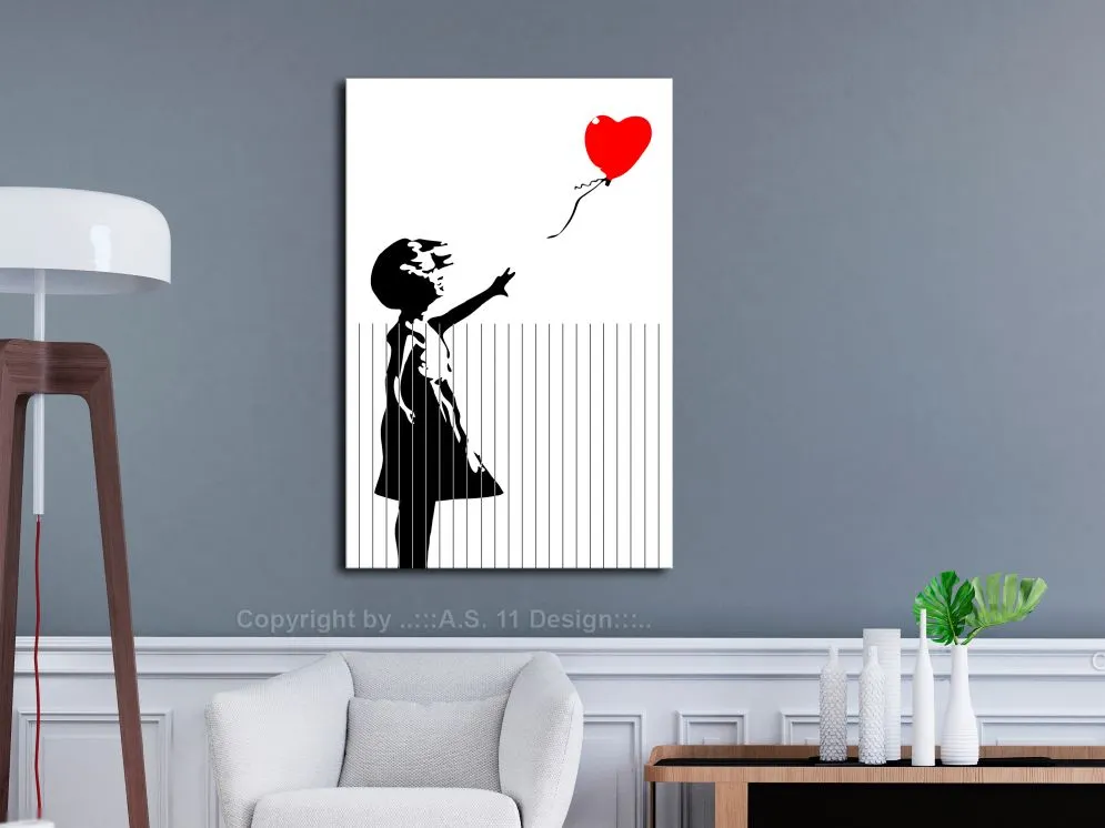 Obraz - Pocięty Banksy (1-częściowy) pionowy-2