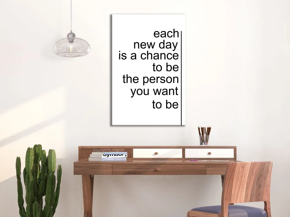 Obraz - Inspirujący cytat (1-częściowy) pionowy-2