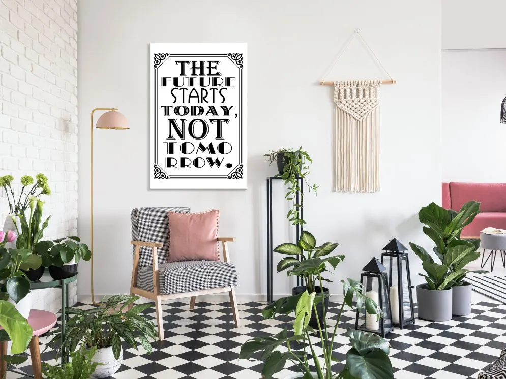 Obraz - The future starts today not tomorrow (1-częściowy) pionowy-2