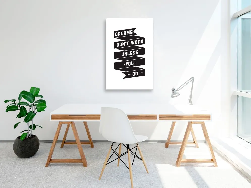Obraz - Dreams don't work (1-częściowy) pionowy-2