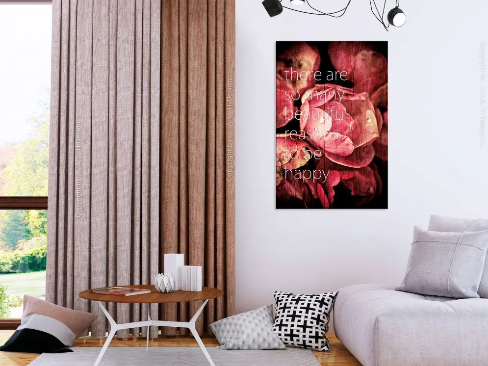 Obraz - There are so many beautiful reasons to be happy (1-częściowy) pionowy-2