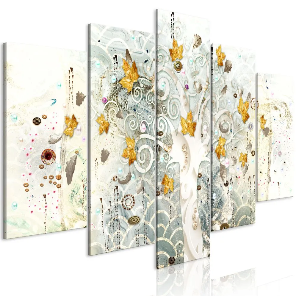 Obraz - Jesienne liście (5-częściowy) szeroki-1