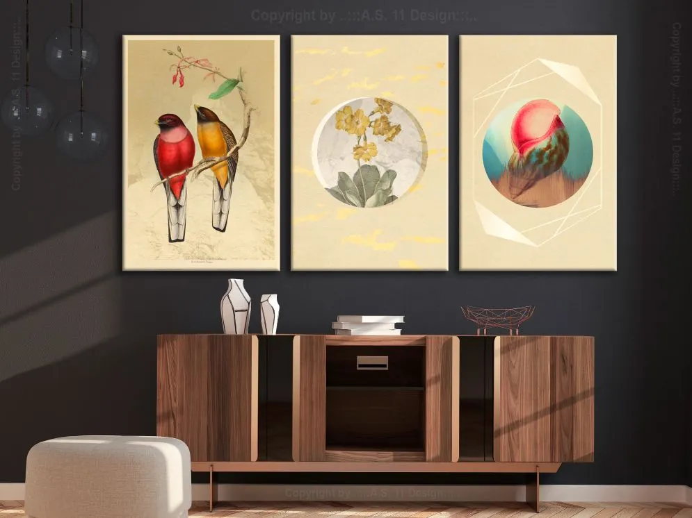 Obraz - Formy natury (3-częściowy)-2