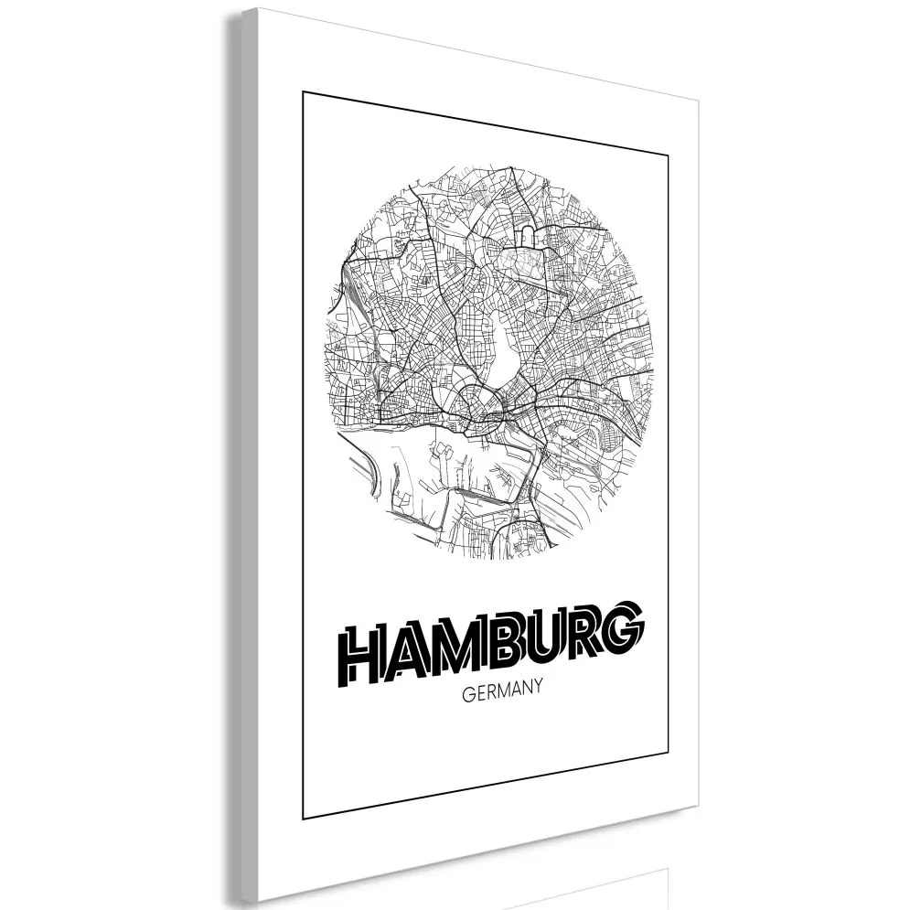 Obraz - Retro Hamburg (1-częściowy) pionowy-1