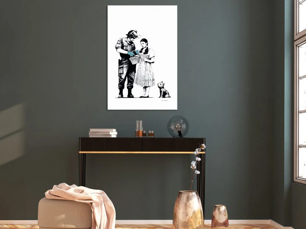 Obraz - Dorotka i policjant (1-częściowy) pionowy-2