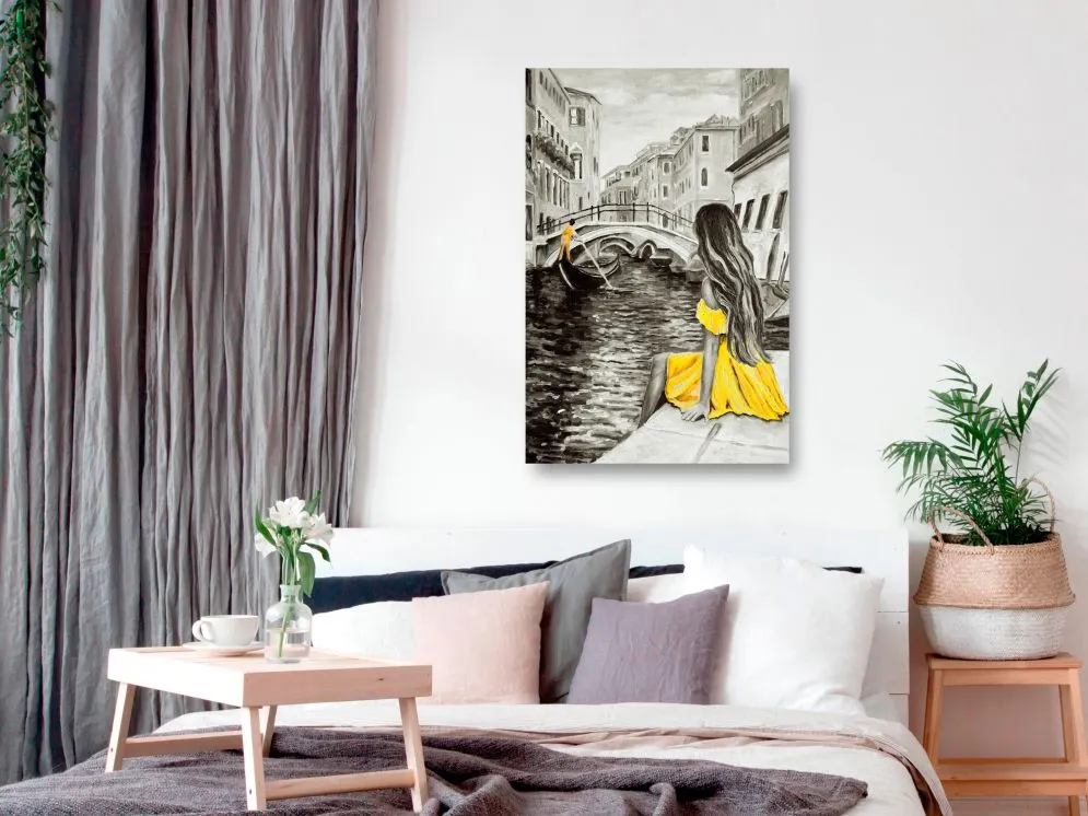 Obraz - Dalekie marzenia (1-częściowy) pionowy żółty-2