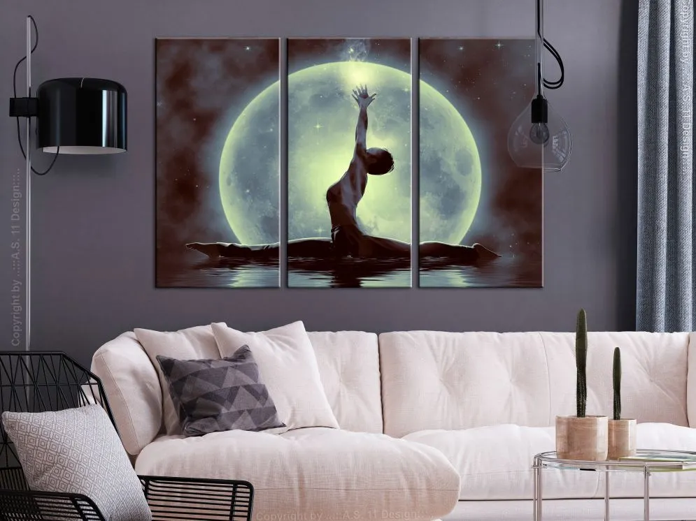 Obraz - Szpagat (3-częściowy) zielony-2