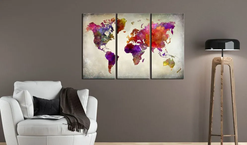 Obraz na korku - Mozaika kolorów [Mapa korkowa]-2