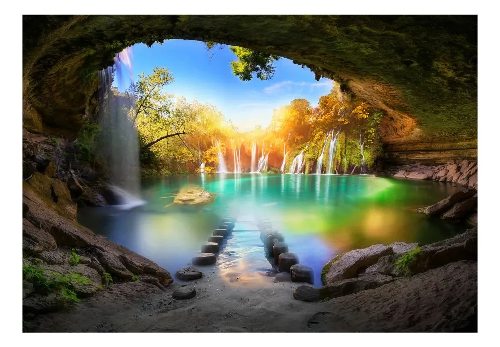 Fototapeta - Turkusowe jeziorko-2