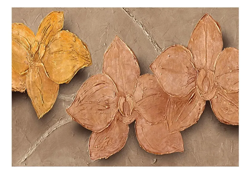 Fototapeta - Malowane storczyki-2