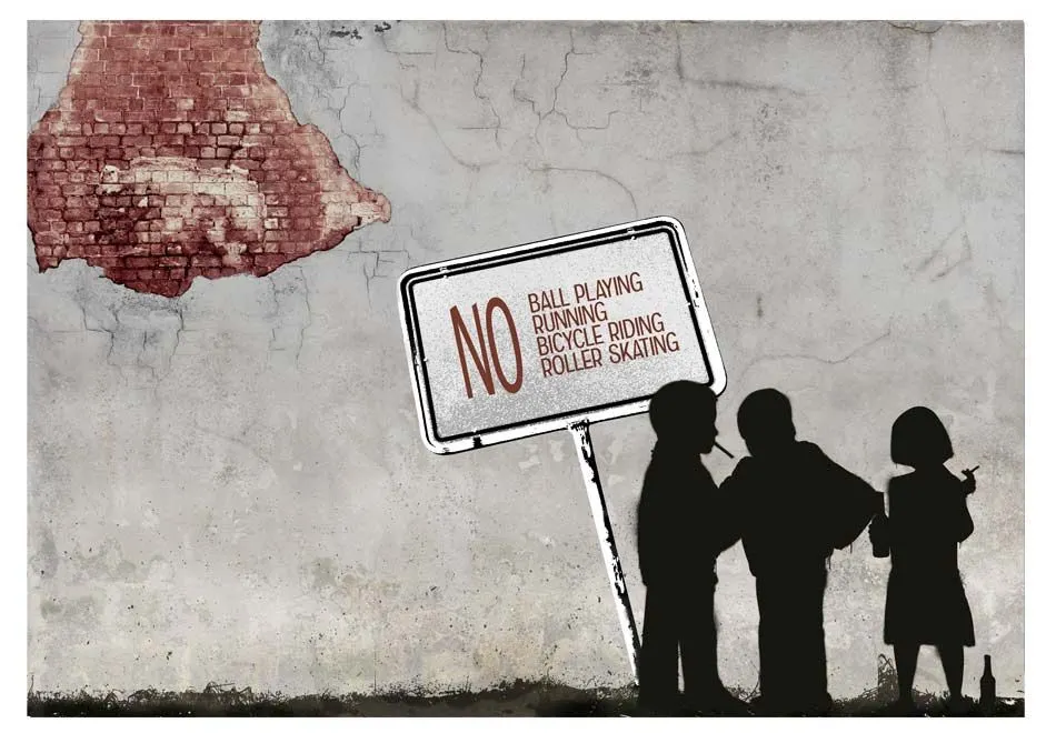 Fototapeta - NO ball playing...-2