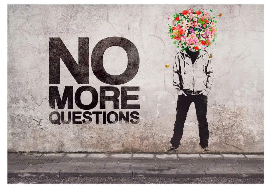 Fototapeta - No more questions-2