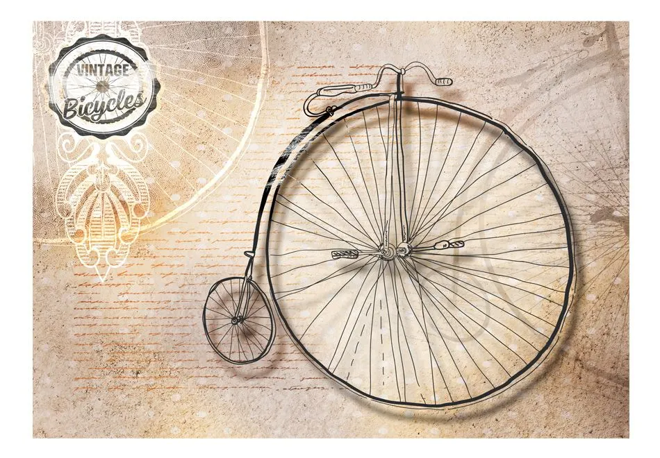 Fototapeta - Vintage bicycles - sepia-2