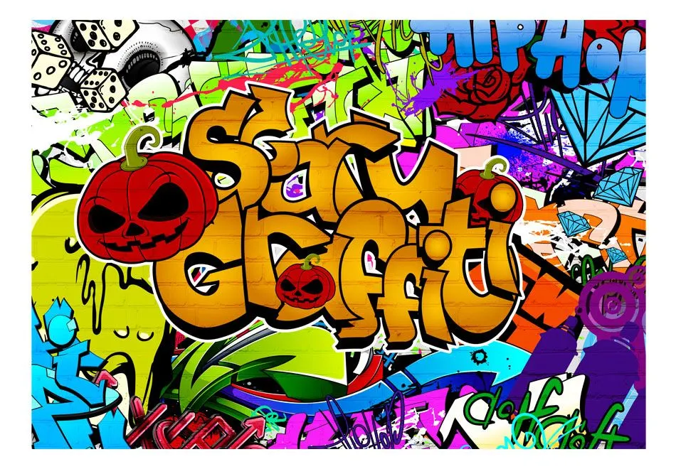 Fototapeta - Scary graffiti-2