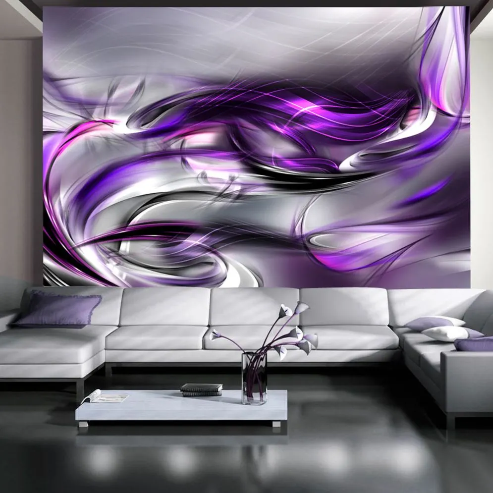 Fototapeta - Purpurowe zawirowania-1