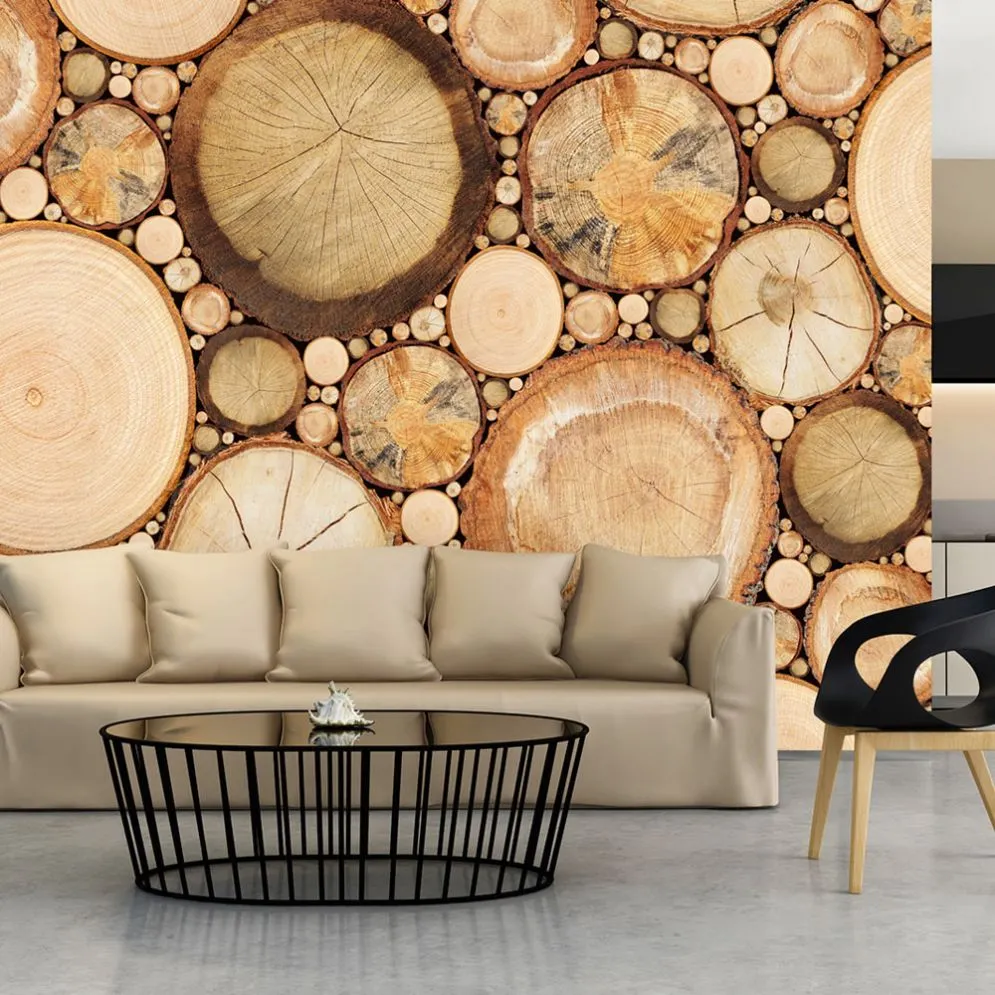 Fototapeta - Słoje drewna-1