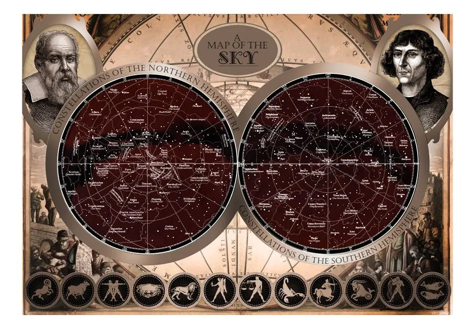 Fototapeta - Mapa nieba-2