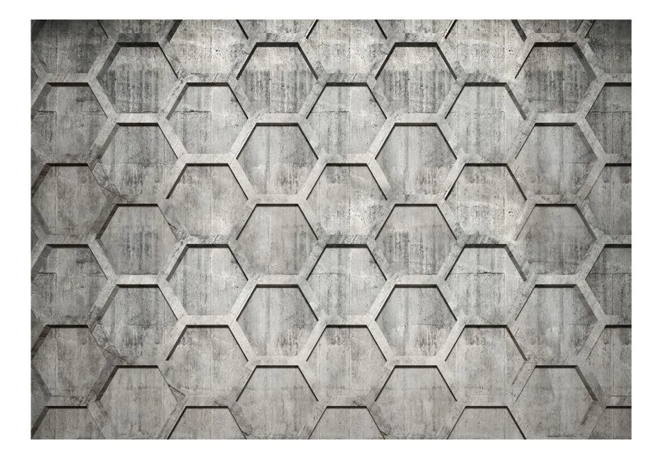 Fototapeta - Platynowe sześciany-2