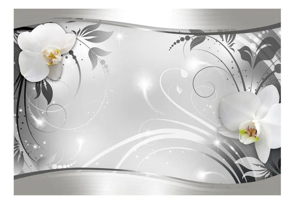 Fototapeta - Srebrna abstrakcja-2