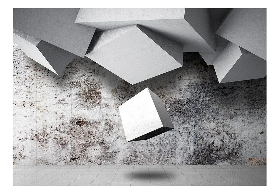 Fototapeta - Geometryczny deszcz-2