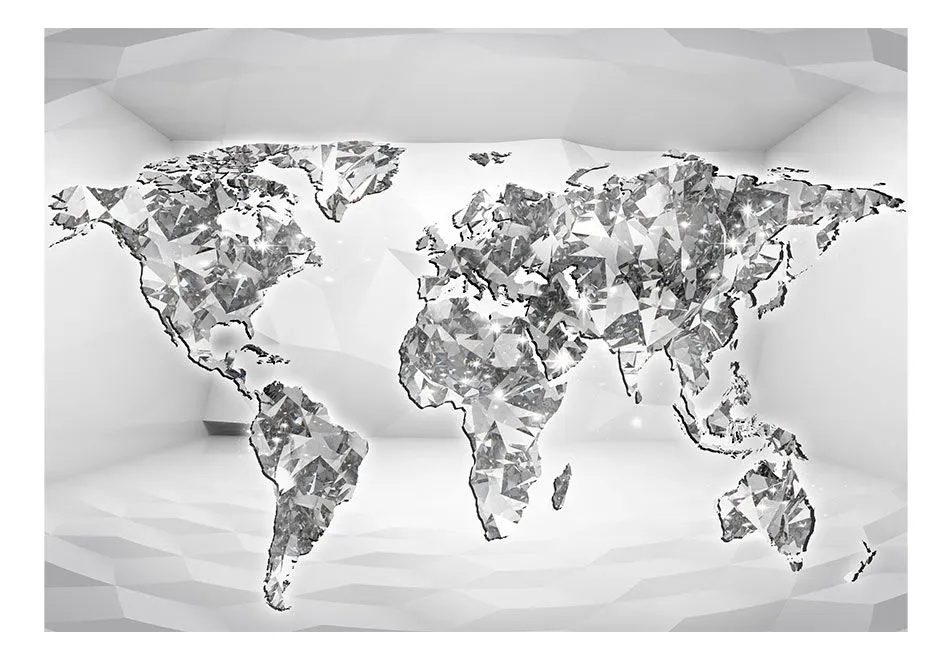 Fototapeta - Diamentowa mapa-2