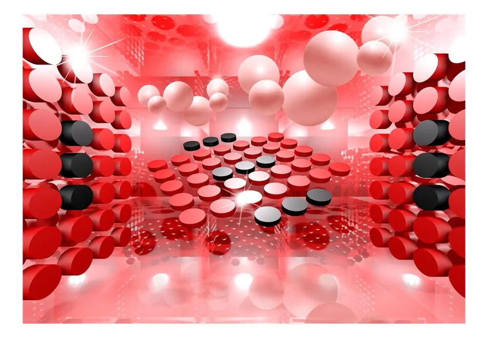 Fototapeta - Gra w czerwone i czarne-2