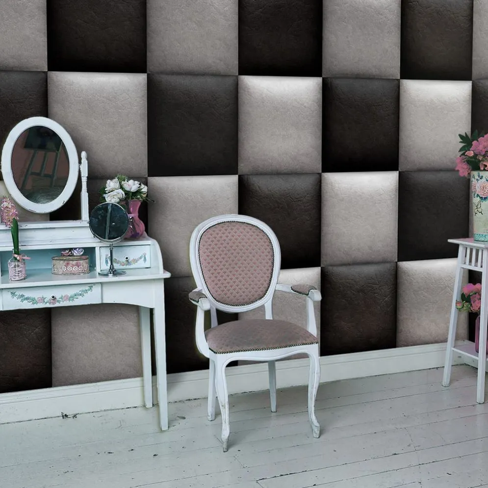 Fototapeta - Skórzana szachownica-1