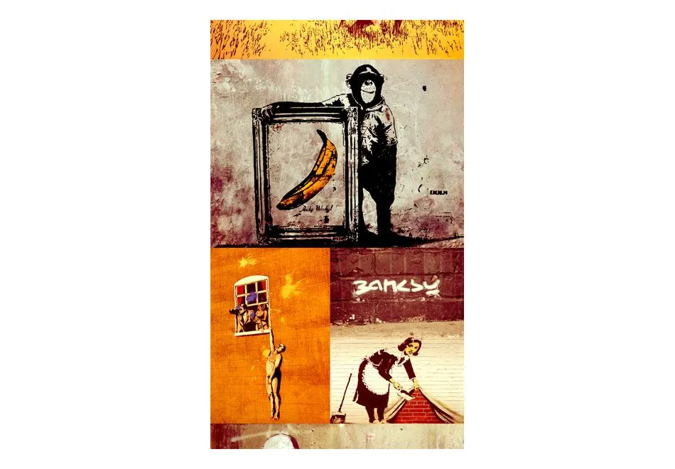 Fototapeta - Kolaż - Banksy-2