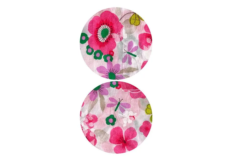 Fototapeta - Różowa łąka - koło-2