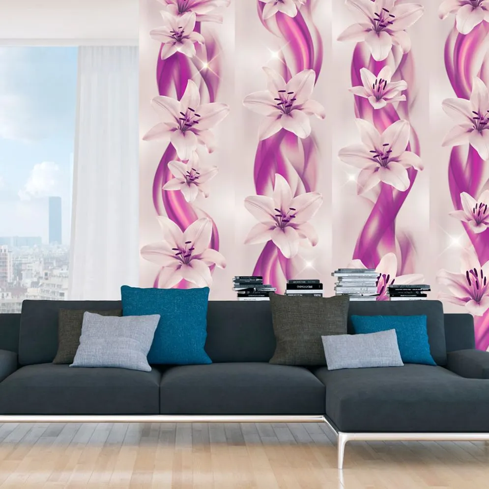 Fototapeta - Liliowy strumień-1