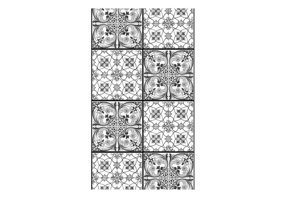 Fototapeta - Czarny ornament-2