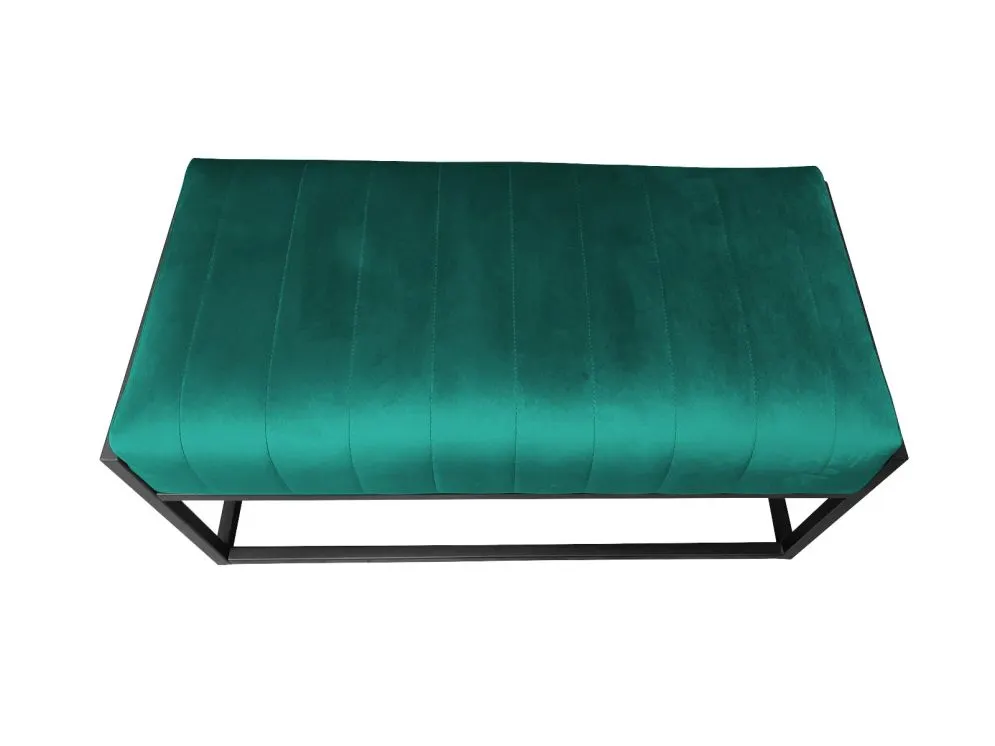 Ławka LILU MG VELVET morska tapicerowana aksamitem | MIRAT. w stylu LOFT kolekcja