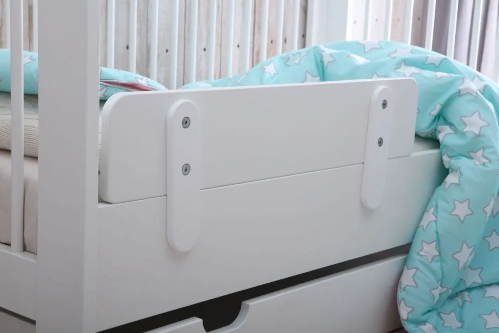 Łóżeczko dziecięce BASIC 140x70 białe transformowane | MIRAT.  kolekcja BASIC