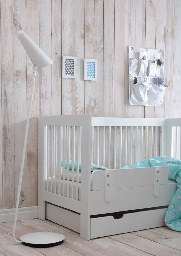 Łóżeczko dziecięce BASIC 140x70 białe transformowane | MIRAT.  kolekcja BASIC