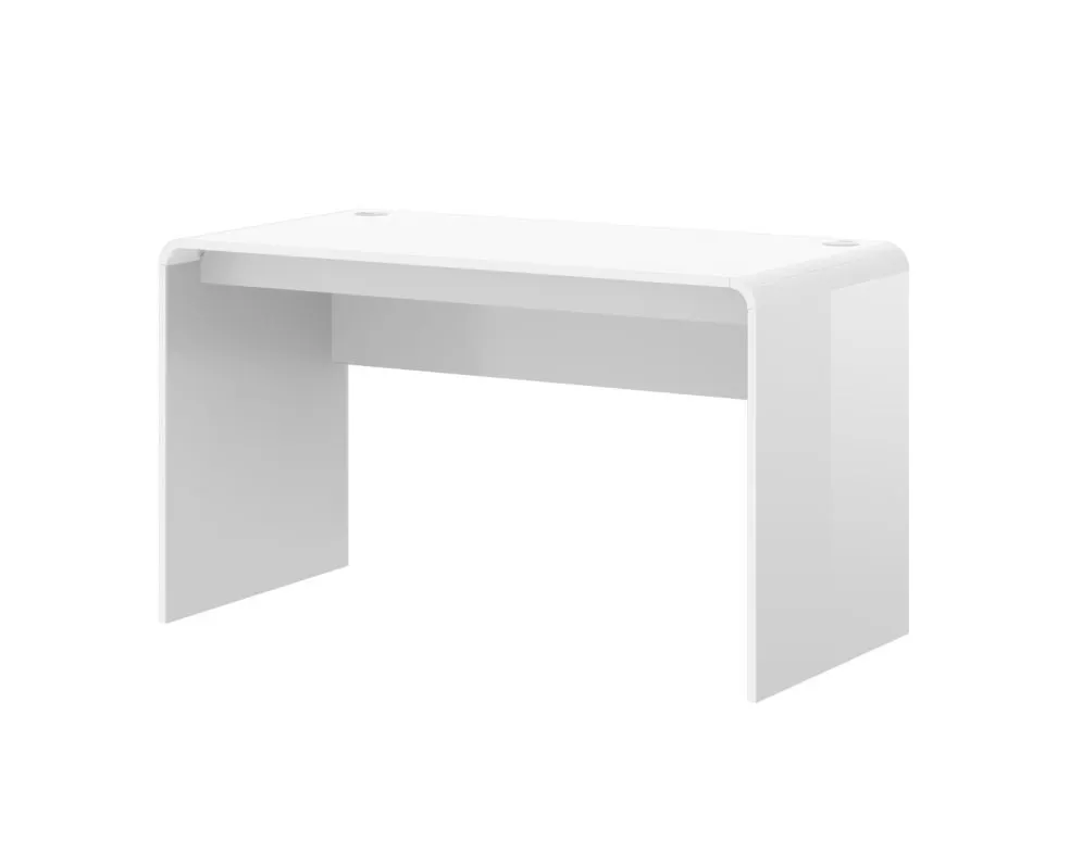 Biurko MILANO 100 biały połysk do biura I sklep meblowy MIRAT. styl SKANDYNAWSKI kolekcja MILANO/MURANO